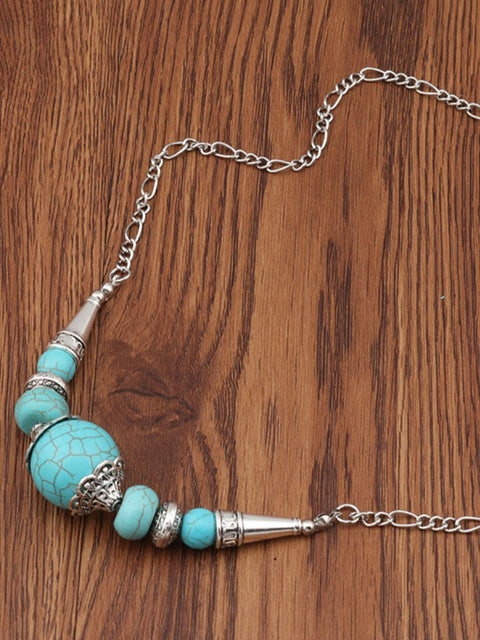 Vintage Bohemian Turquoise Necklace